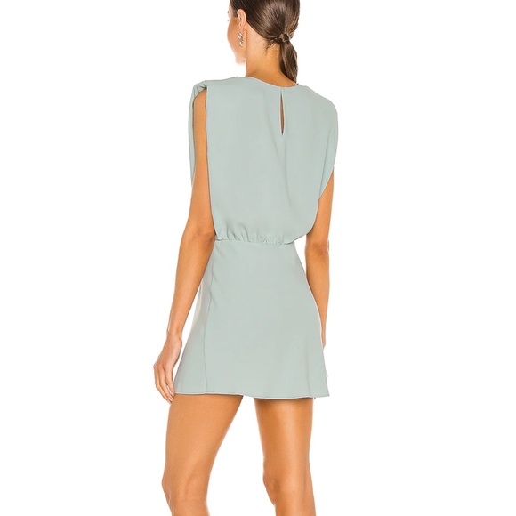 Amanda Uprichard Kent Mini Dress in Thyme XS - Picture 3 of 8
